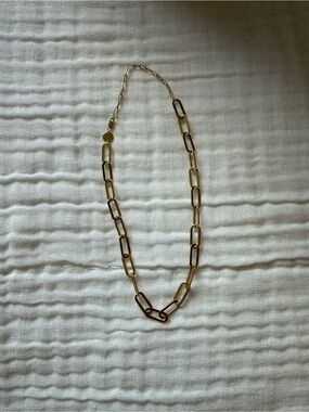 Gold Link Chain Necklace - 18k gold vermeil. Jennifer Zuener Marta necklace.